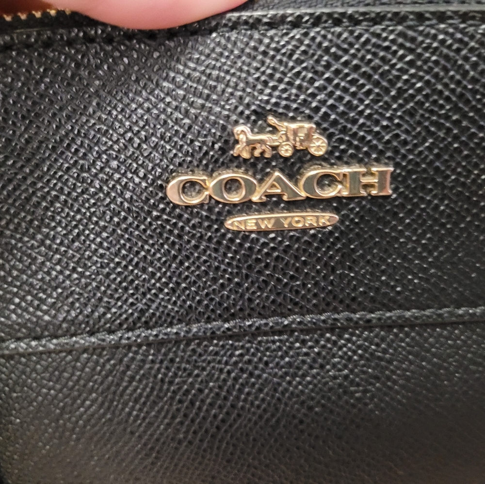 Coach authentic Mini Brooke Carryall Black leather sachet crossbody black - Picture 7 of 9